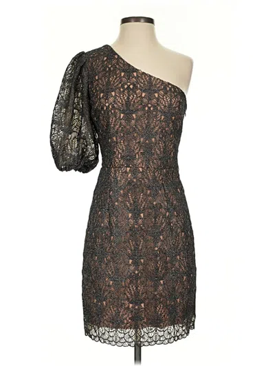 Pre-owned Dress The Population Cocktail Dress In Black