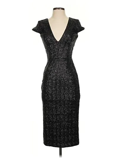 Pre-owned Dress The Population Cocktail Dress In Black