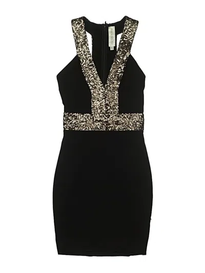 Pre-owned Dress The Population Cocktail Dress In Black
