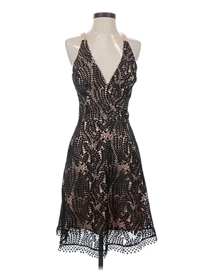 Pre-owned Dress The Population Cocktail Dress In Black