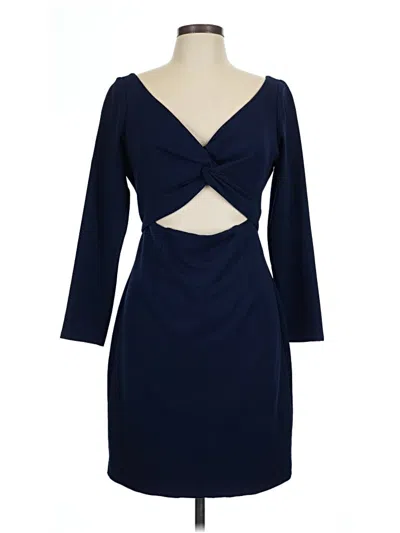 Pre-owned Dress The Population Cocktail Dress In Blue