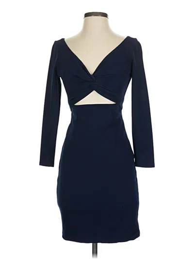 Pre-owned Dress The Population Cocktail Dress In Blue