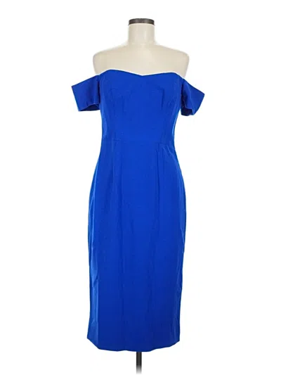 Pre-owned Dress The Population Cocktail Dress In Blue