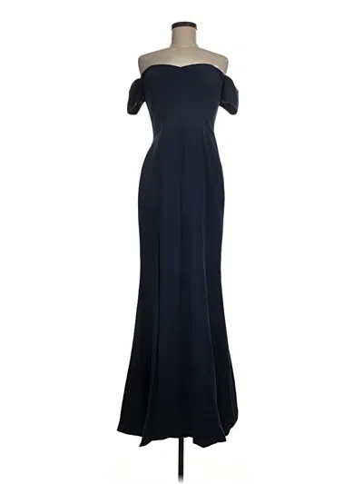 Pre-owned Dress The Population Cocktail Dress In Blue