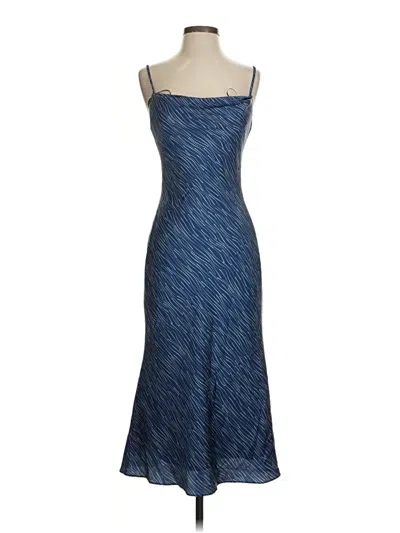 Pre-owned Dress The Population Cocktail Dress In Blue
