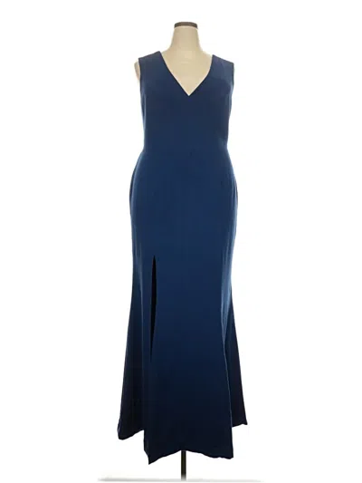 Pre-owned Dress The Population Cocktail Dress In Blue