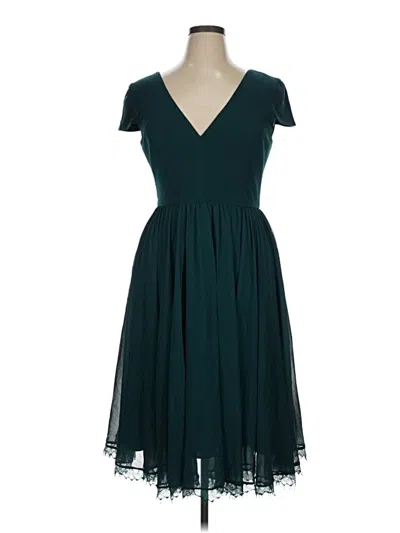 Pre-owned Dress The Population Cocktail Dress In Blue