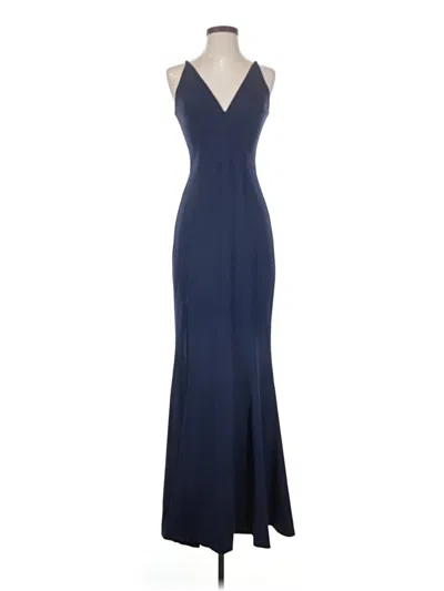 Pre-owned Dress The Population Cocktail Dress In Blue