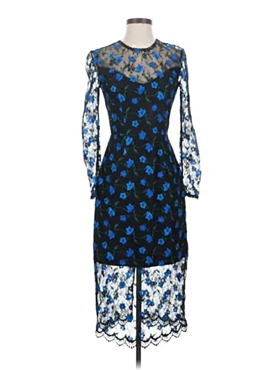 Pre-owned Dress The Population Cocktail Dress In Blue