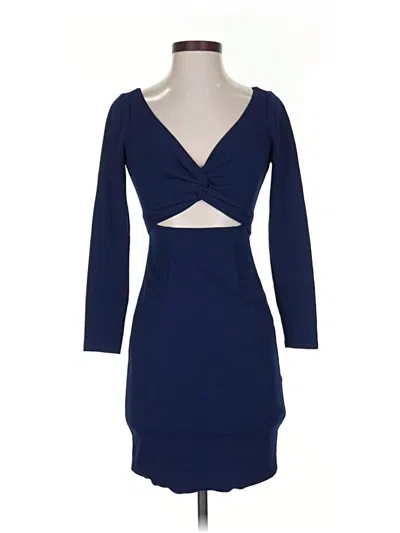 Pre-owned Dress The Population Cocktail Dress In Blue