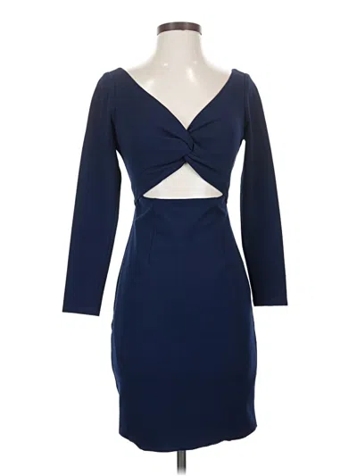 Pre-owned Dress The Population Cocktail Dress In Blue
