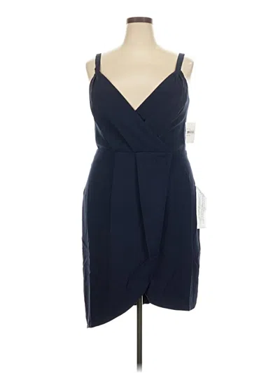 Pre-owned Dress The Population Cocktail Dress In Blue