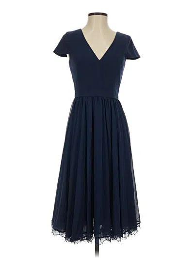 Pre-owned Dress The Population Cocktail Dress In Blue
