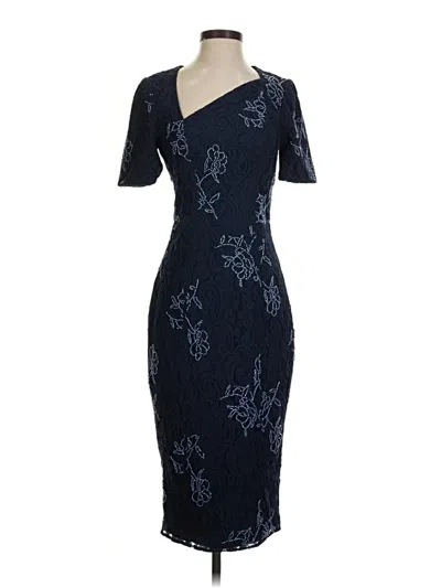 Pre-owned Dress The Population Cocktail Dress In Blue
