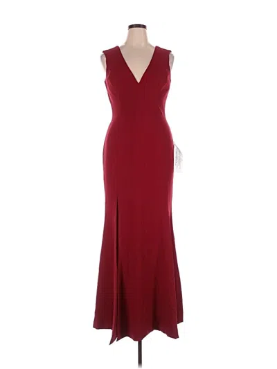 Pre-owned Dress The Population Cocktail Dress In Burgundy