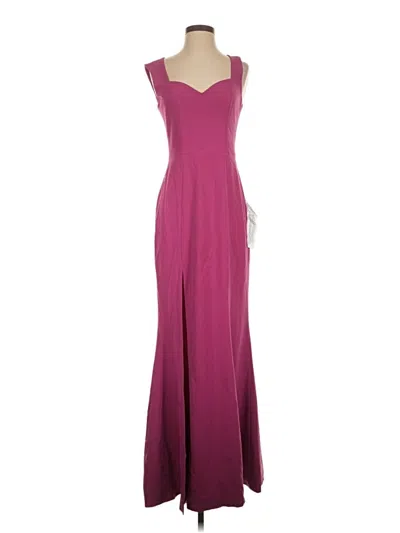Pre-owned Dress The Population Cocktail Dress In Burgundy