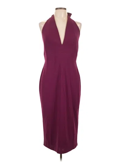 Pre-owned Dress The Population Cocktail Dress In Burgundy