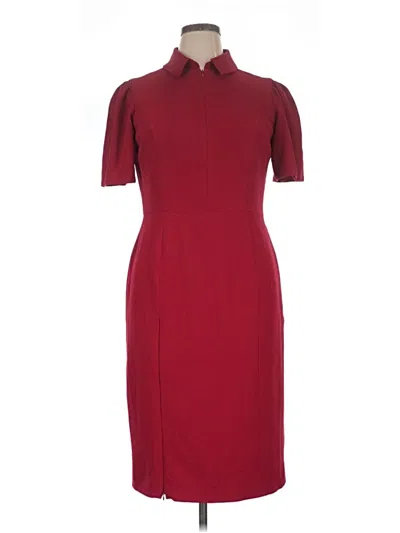 Pre-owned Dress The Population Cocktail Dress In Burgundy