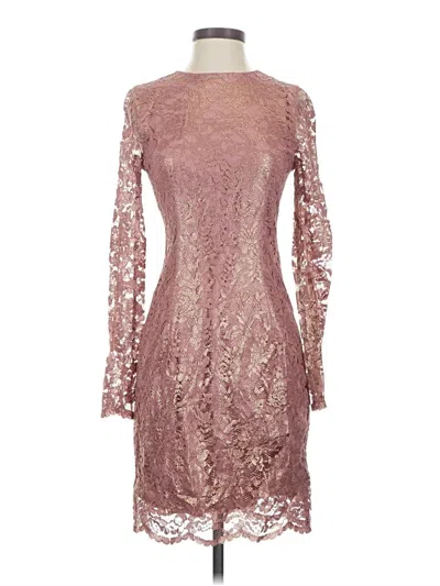 Pre-owned Dress The Population Cocktail Dress In Burgundy
