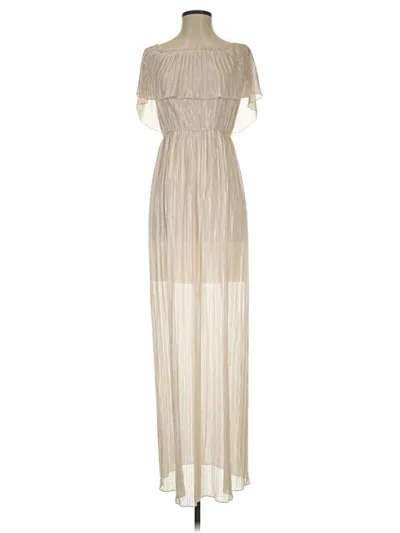 Pre-owned Dress The Population Cocktail Dress In Gold