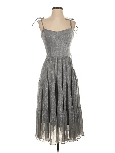 Pre-owned Dress The Population Cocktail Dress In Gray