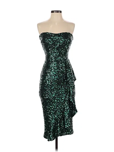 Pre-owned Dress The Population Cocktail Dress In Green