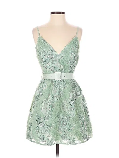 Pre-owned Dress The Population Cocktail Dress In Green