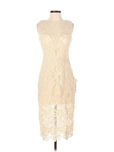 Pre-owned Dress The Population Cocktail Dress In Ivory