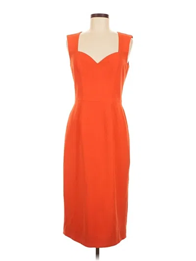 Pre-owned Dress The Population Cocktail Dress In Orange