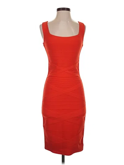 Pre-owned Dress The Population Cocktail Dress In Orange