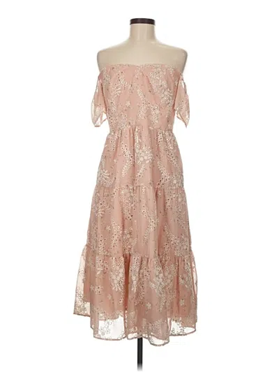 Pre-owned Dress The Population Cocktail Dress In Pink