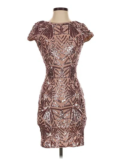 Pre-owned Dress The Population Cocktail Dress In Pink
