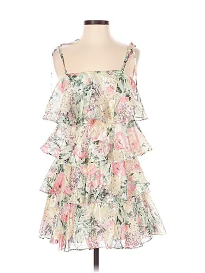 Pre-owned Dress The Population Cocktail Dress In Pink