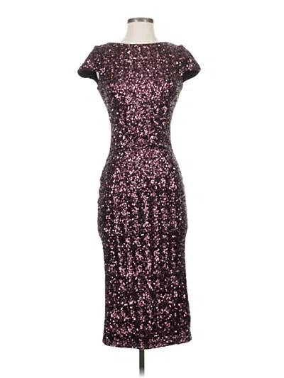 Pre-owned Dress The Population Cocktail Dress In Purple