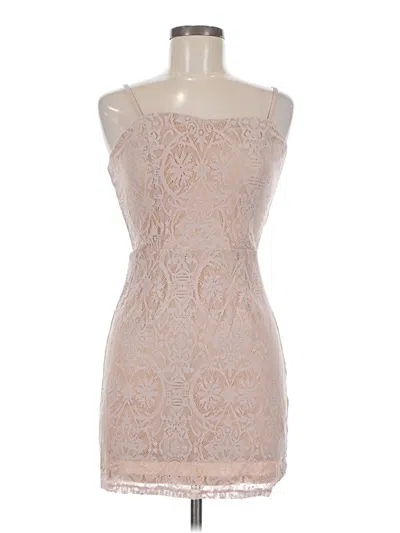 Pre-owned Dress The Population Cocktail Dress In Tan