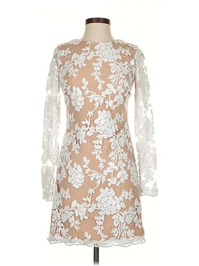 Pre-owned Dress The Population Cocktail Dress In White