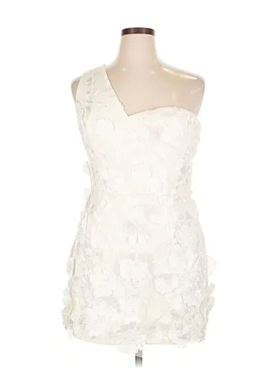 Pre-owned Dress The Population Cocktail Dress In White
