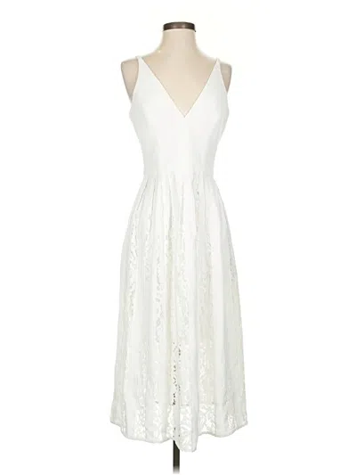 Pre-owned Dress The Population Cocktail Dress In White