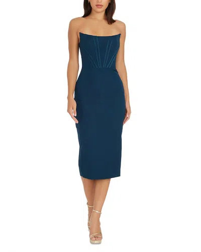 DRESS THE POPULATION DRESS THE POPULATION COSETTE CORSET STRAPLESS BODYCON DRESS