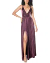 Dress The Population Women's Danea Pleated Fit & Flare Maxi Dress In Multi