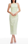 Dress The Population Dani Sequin Cocktail Halter Dress