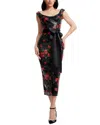 Dress The Population Dottie Sheath Dress In Multi