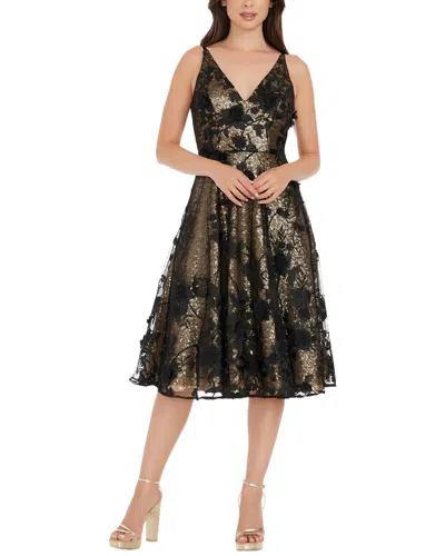 Dress The Population Elisa A-line Dress In Black