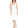 Dress The Population Elle Sweetheart Neck Sheath Midi Dress In White