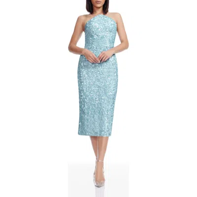 Dress The Population Etta Sequin Strapless Cocktail Sheath Dress