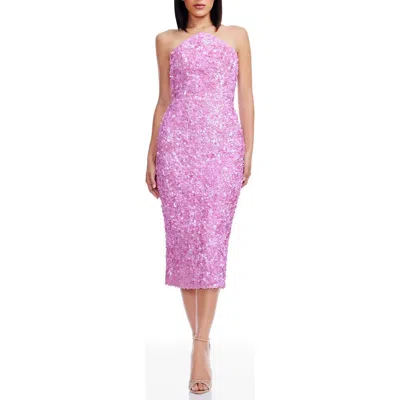 Dress The Population Etta Sequin Strapless Cocktail Sheath Dress