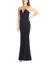 Dress The Population Fernanda Strapless Evening Gown In Black