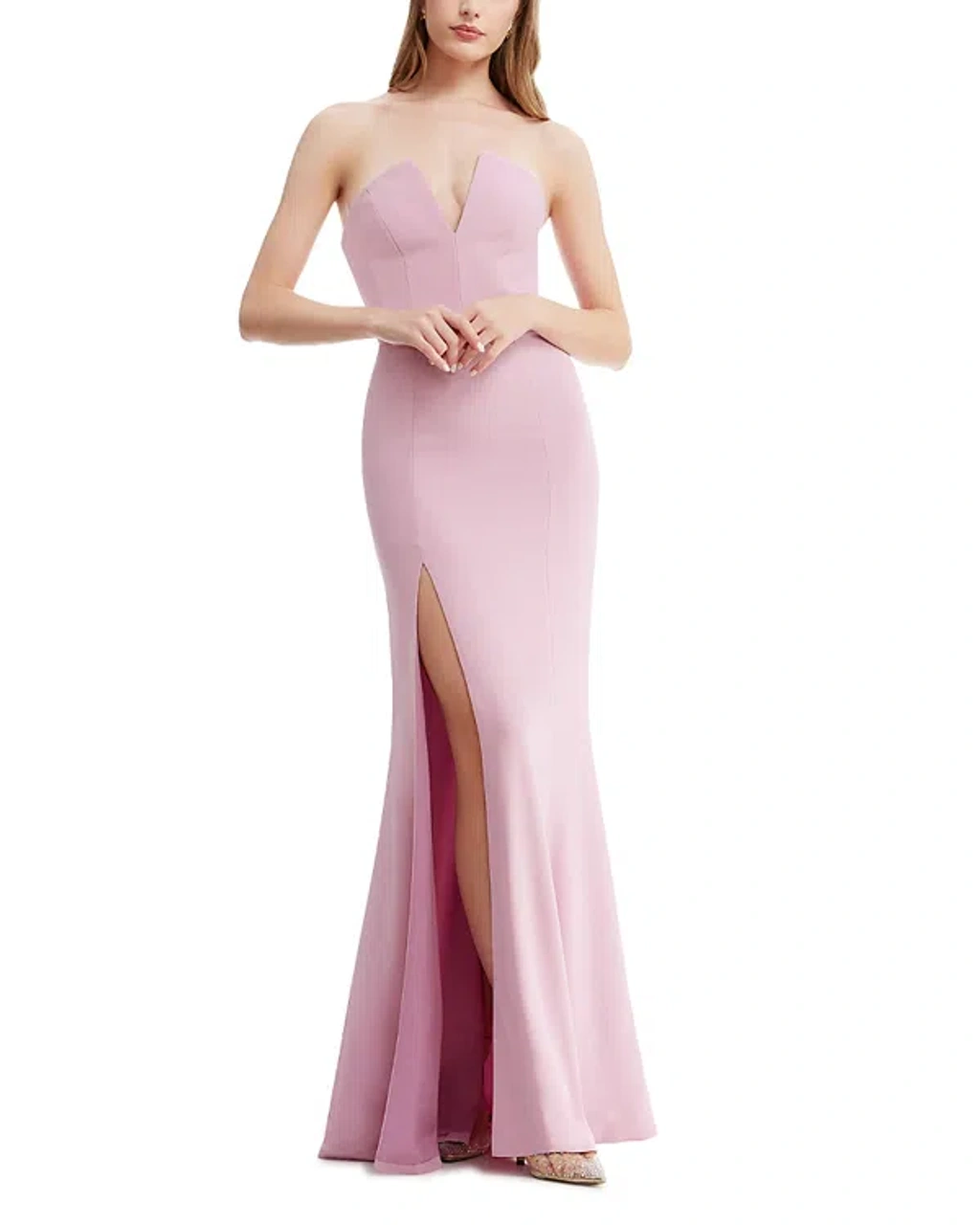 strapless open back dress Rent Dress The Population Pine Fernanda Dress main image 0