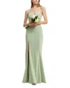 Dress The Population Fernanda V Wire Bodycon Gown In Sage