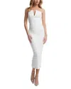 Dress The Population Ferra Ruched Dress In Off White